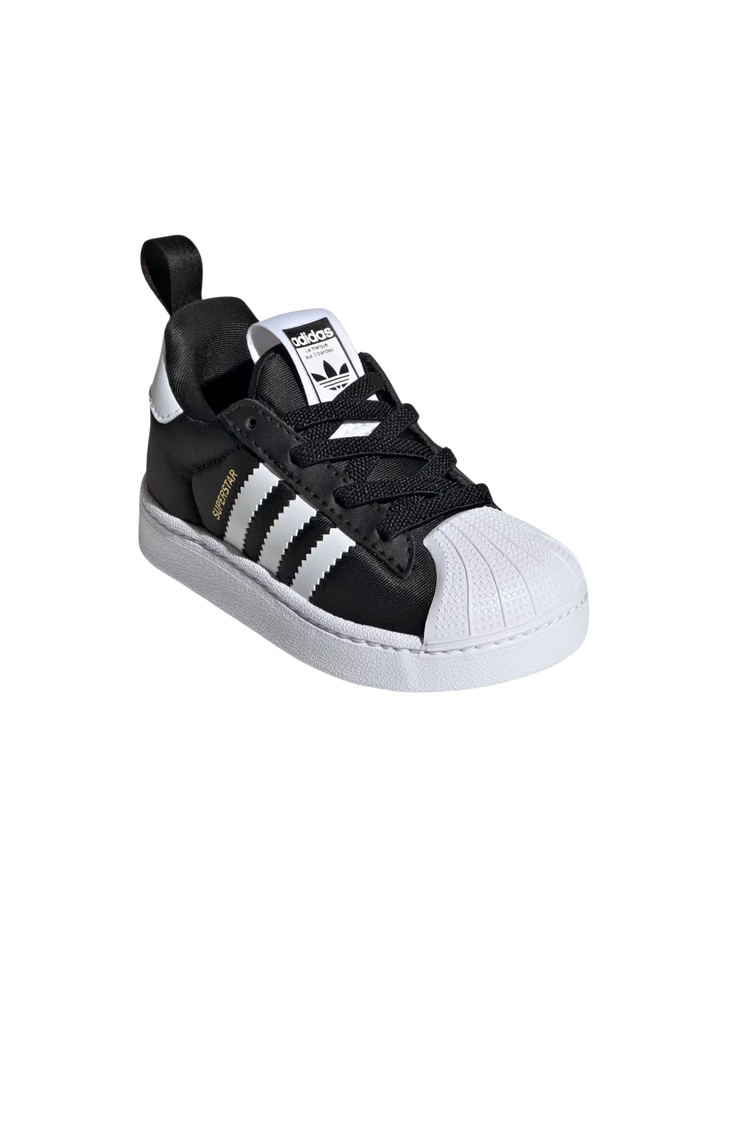 Tênis Adidas Superstar Quickon Infantil Preto/Branco KK2177