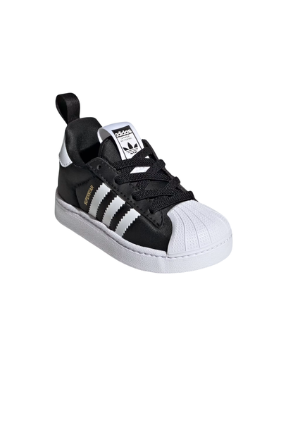Tênis Adidas Superstar Quickon Infantil Preto/Branco KK2177