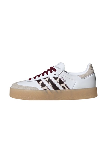 Tênis Adidas Sambae Branco/Bordo KI2153