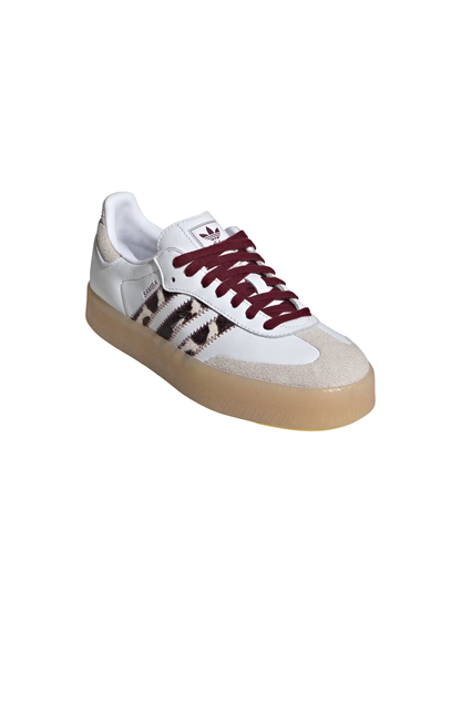 Tênis Adidas Sambae Branco/Bordo KI2153
