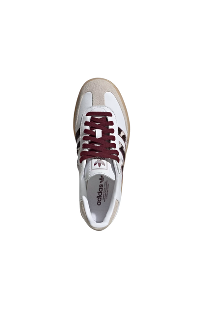 Tênis Adidas Sambae Branco/Bordo KI2153