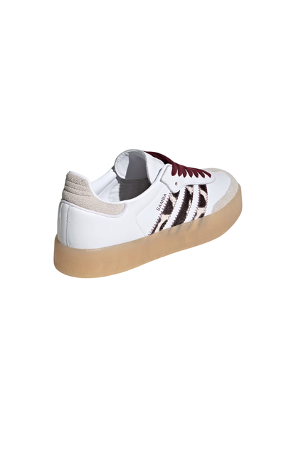 Tênis Adidas Sambae Branco/Bordo KI2153