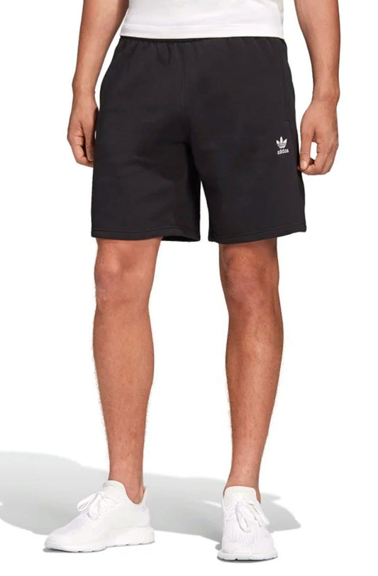 Bermuda Adidas Moletom Trefoil Essentials Preto/Branco - NewSkull