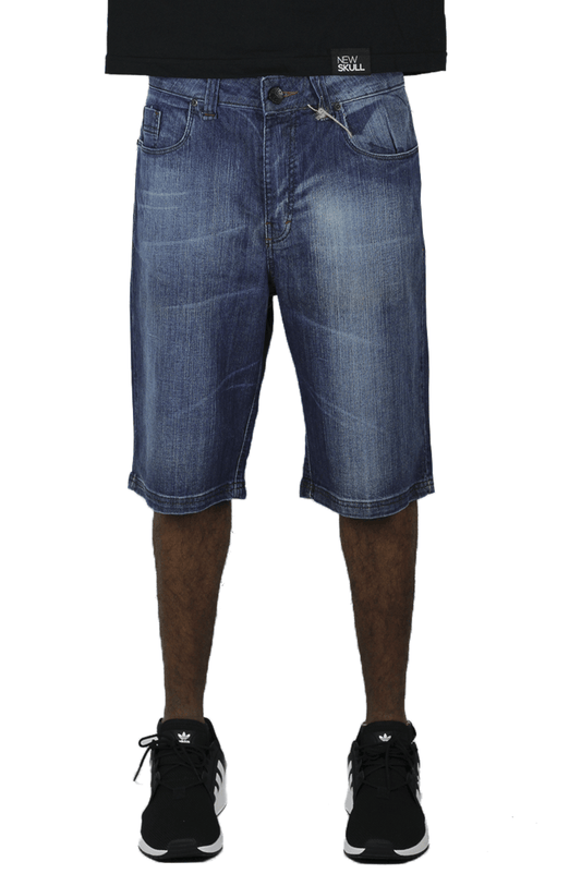 Bermuda Blunt Jeans Slim F Azul - NewSkull