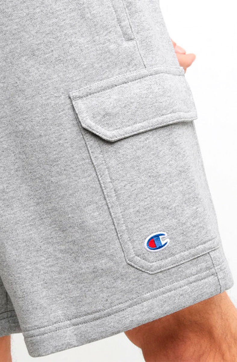 Bermuda Champion Moletom Cargo Fleece Cinza - NewSkull