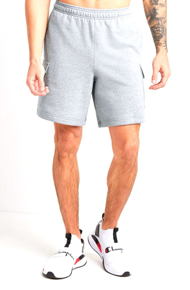 Bermuda Champion Moletom Cargo Fleece Cinza - NewSkull