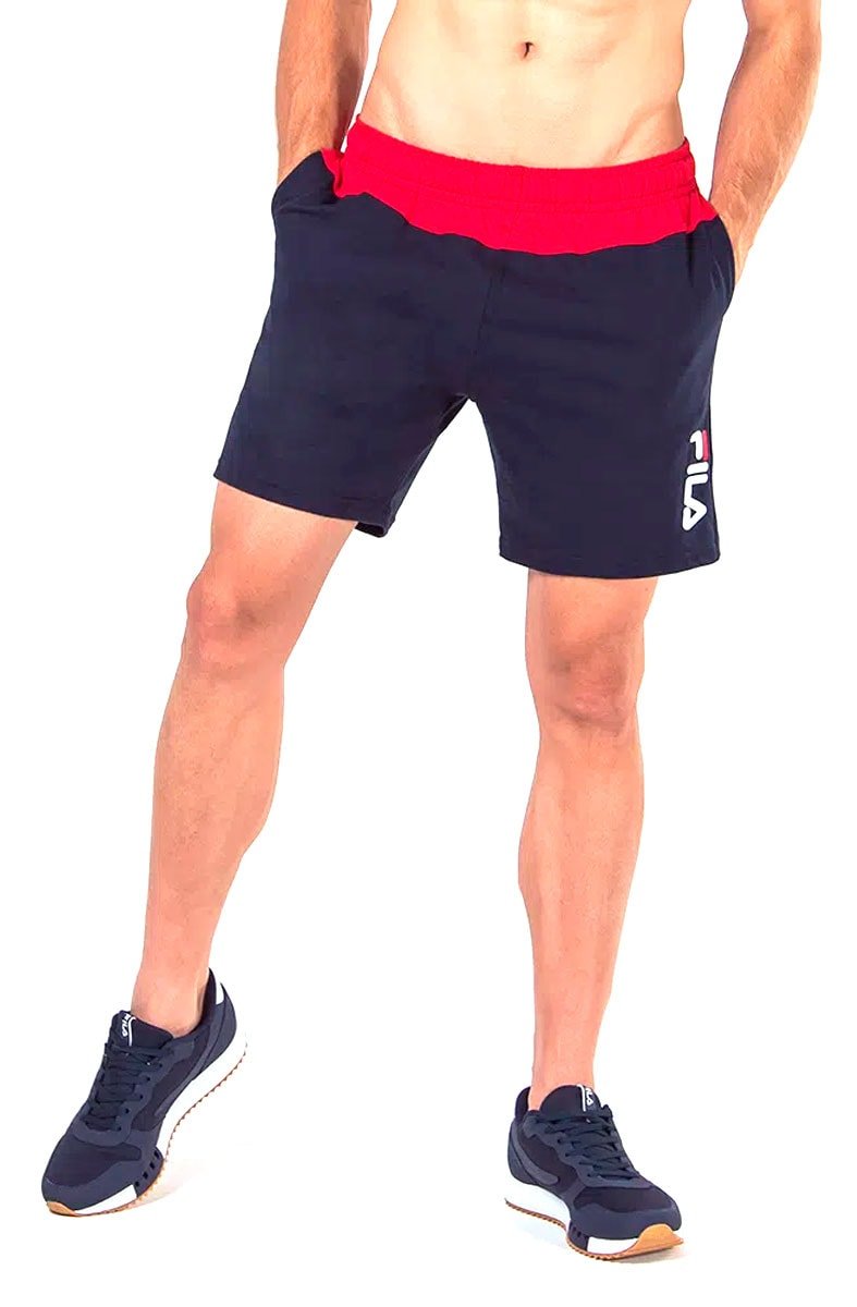 Bermuda Fila Comfort Colors Azul/Vermelha - NewSkull