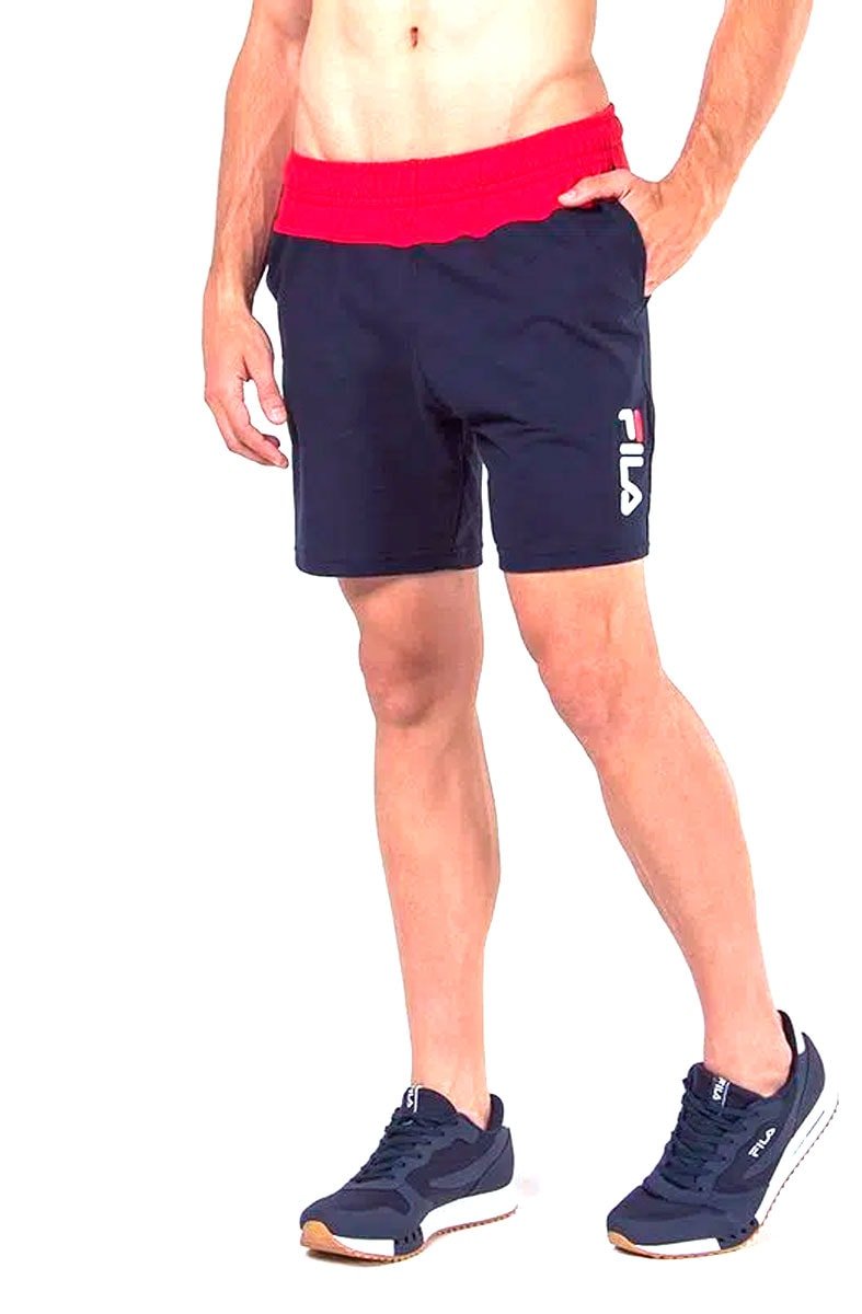 Bermuda Fila Comfort Colors Azul/Vermelha - NewSkull