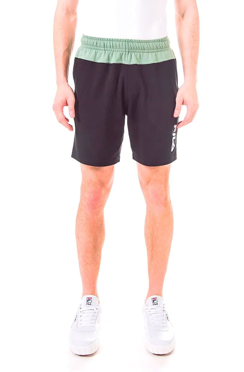 Bermuda Fila Comfort Colors Preta/Verde - NewSkull