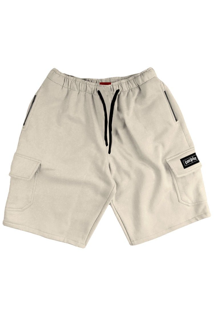 Bermuda Impie Moletom Cargo Off White - NewSkull