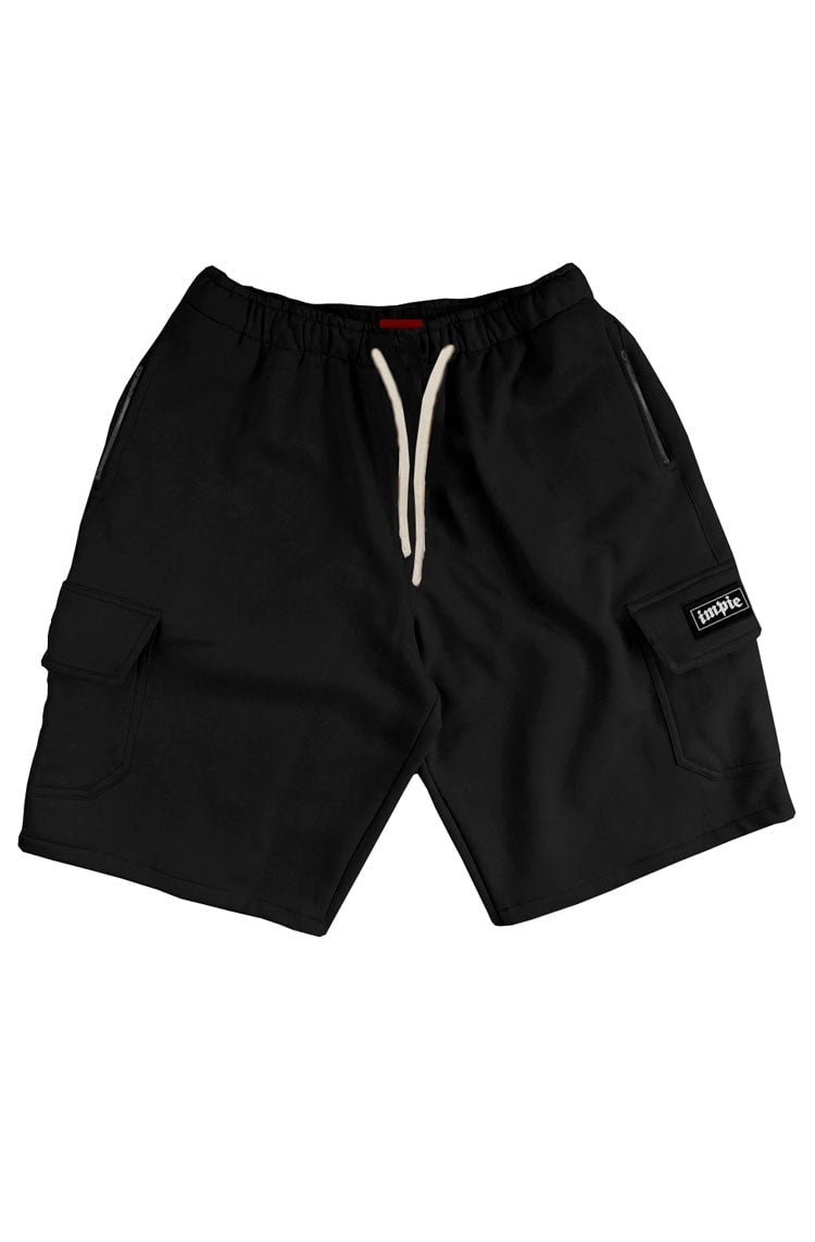 Bermuda Impie Moletom Cargo Preta - NewSkull
