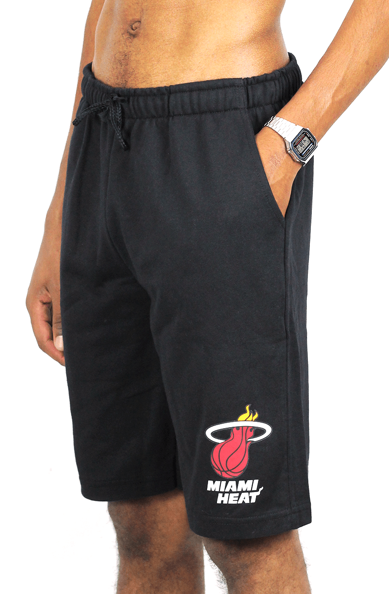 BERMUDA NBA MOLETOM MIAMI HEATS PRETA - NewSkull