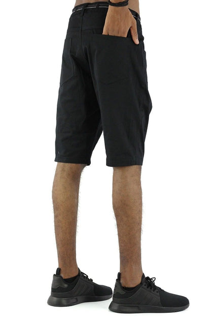 Bermuda NewSkull Sarja Lycra Cadarço Preta/Preta - NewSkull