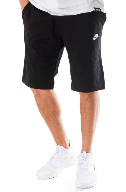 BERMUDA NIKE JERSEY MOLETOM PRETO - NewSkull