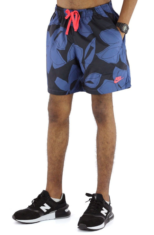 Bermuda NIKE Sportswear Floral Azul/Preta - NewSkull