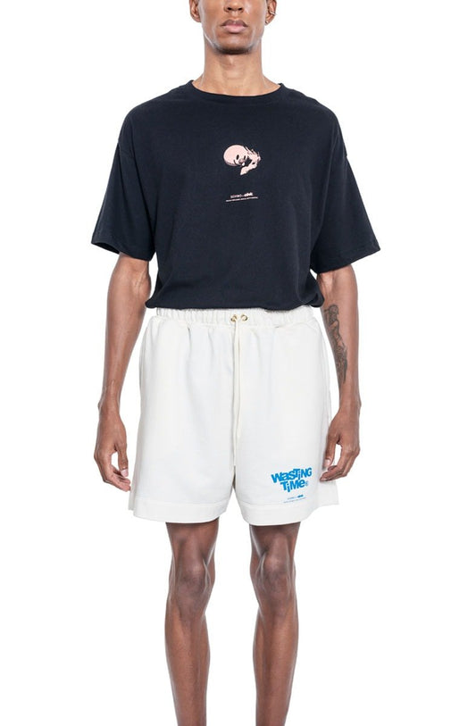 Bermuda Sopro Wasting Time Logo Creme - NewSkull