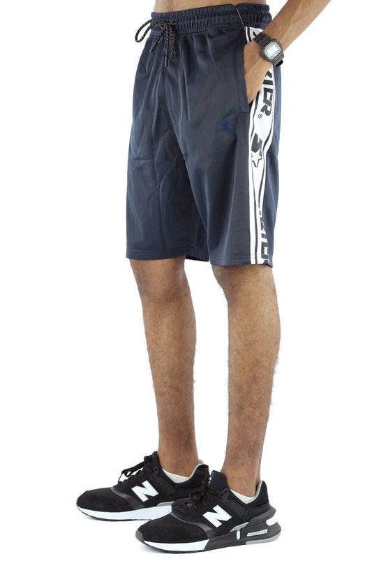 Bermuda STARTER Faixa Logo Azul/Branco - NewSkull