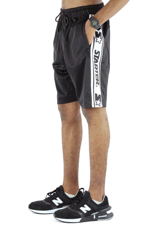 Bermuda STARTER Faixa Logo Preto/Branco - NewSkull