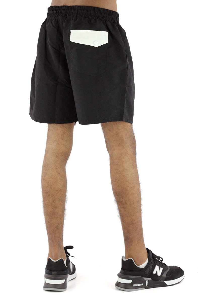 Bermuda STARTER Shorts Logo Preta/Branca - NewSkull