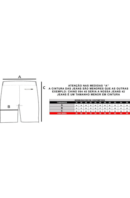 Bermuda TUPODE 994 Chino Preto - NewSkull
