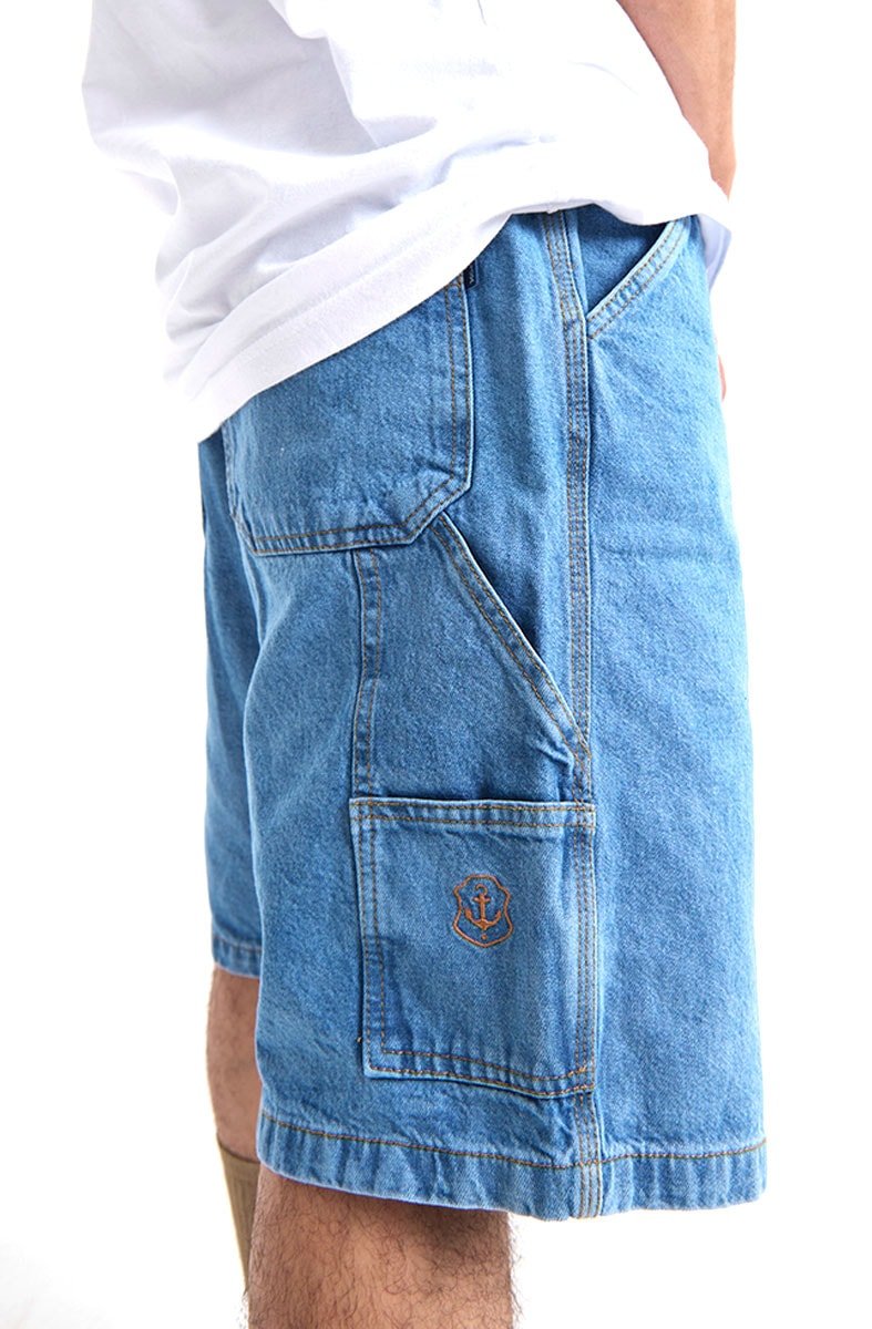 Bermuda TUPODE Carpinteiro Jeans Washed Azul - NewSkull