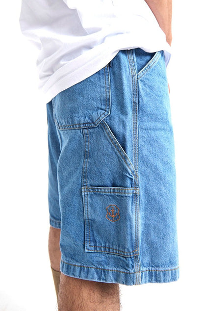Bermuda TUPODE Carpinteiro Jeans Washed Azul - NewSkull