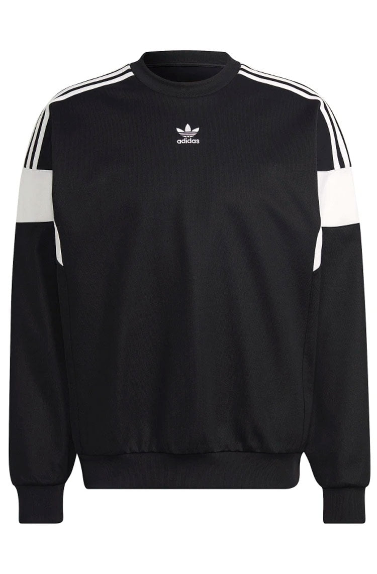 Blusa Adidas Adicolor Classics Cut Line Crew Preto/Branco - NewSkull