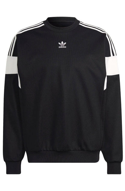 Blusa Adidas Adicolor Classics Cut Line Crew Preto/Branco - NewSkull