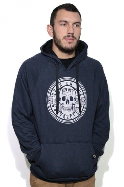 Blusa de Moletom Blunt Skull B Azul - NewSkull