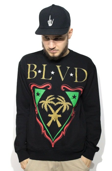Blusa de Moletom BLVD Supply Palm Ak - NewSkull