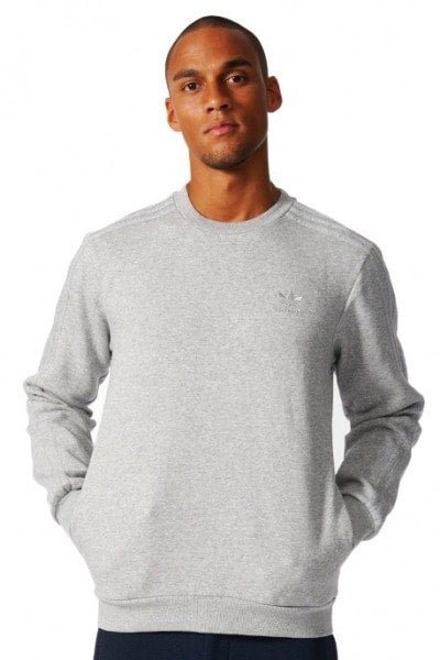 Blusa de Moletom Careca Adidas Trefoil Series Cinza - NewSkull