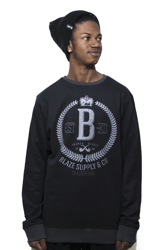 Blusa de Moletom Careca Blaze Supply Big B Preto - NewSkull