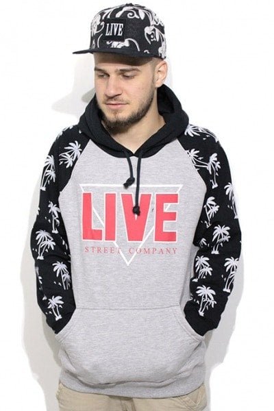 Blusa de Moletom Live Skateboard Palmeira Preto - NewSkull