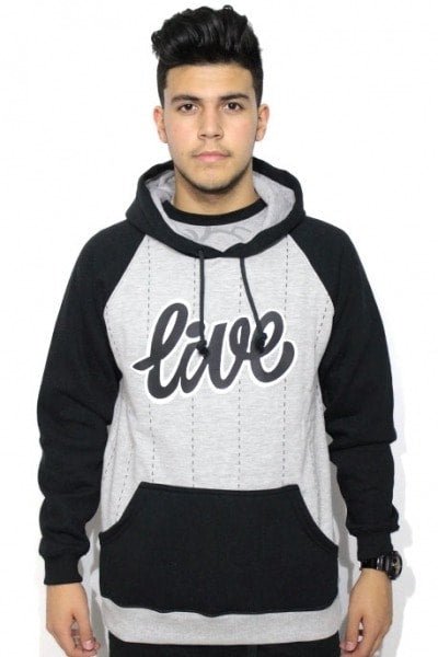 Blusa de Moletom Live Skateboard Risca Giz Cinza - NewSkull