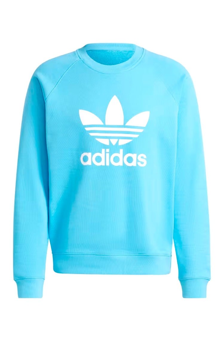 Blusa Moletinho Adidas Adicolor Classics Trefoil Azul Claro IM9474 - NewSkull