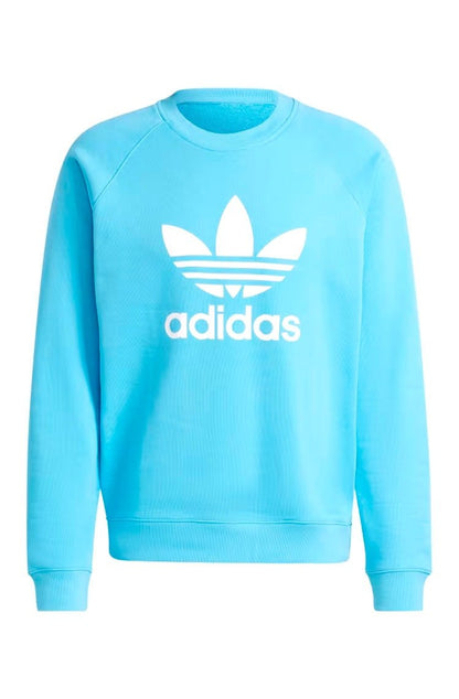 Blusa Moletinho Adidas Adicolor Classics Trefoil Azul Claro IM9474 - NewSkull
