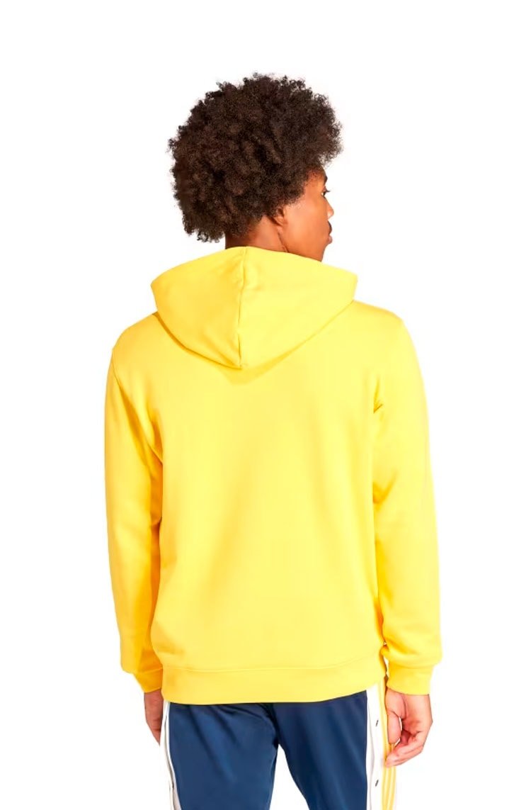 Blusa Moletinho Adidas Capuz Adicolor Classics Trefoil Amarelo - NewSkull