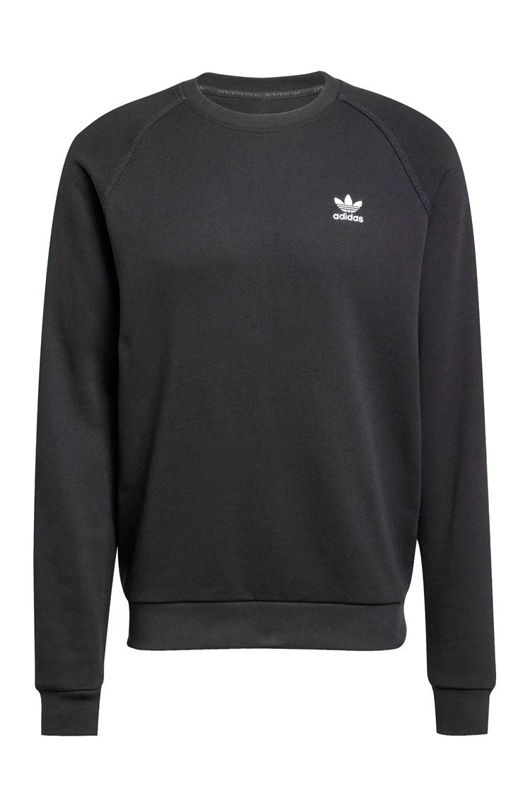 Blusa Moletinho Adidas Trefoil Essentials Crew Preto - NewSkull