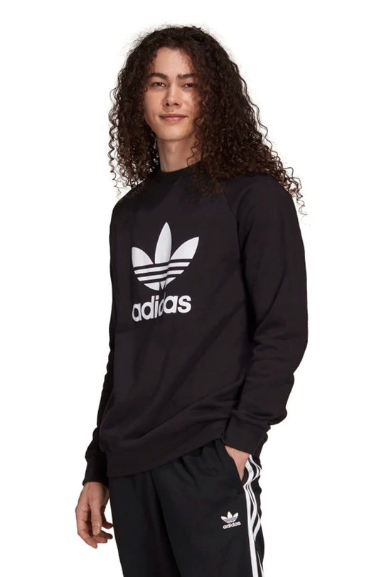 Blusa Moletom Adicolor Classics Trefoil Crewneck Preto/Branco - NewSkull