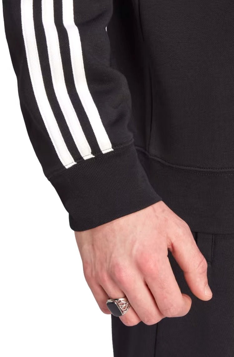 Blusa Moletom Adidas Adicolor Classics 3 - Stripes Preto/Branco - NewSkull