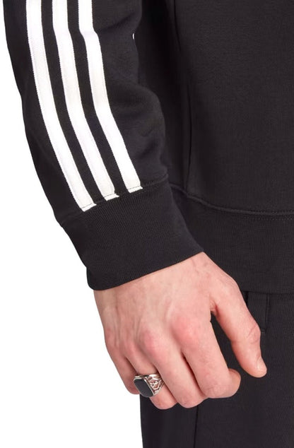 Blusa Moletom Adidas Adicolor Classics 3 - Stripes Preto/Branco - NewSkull