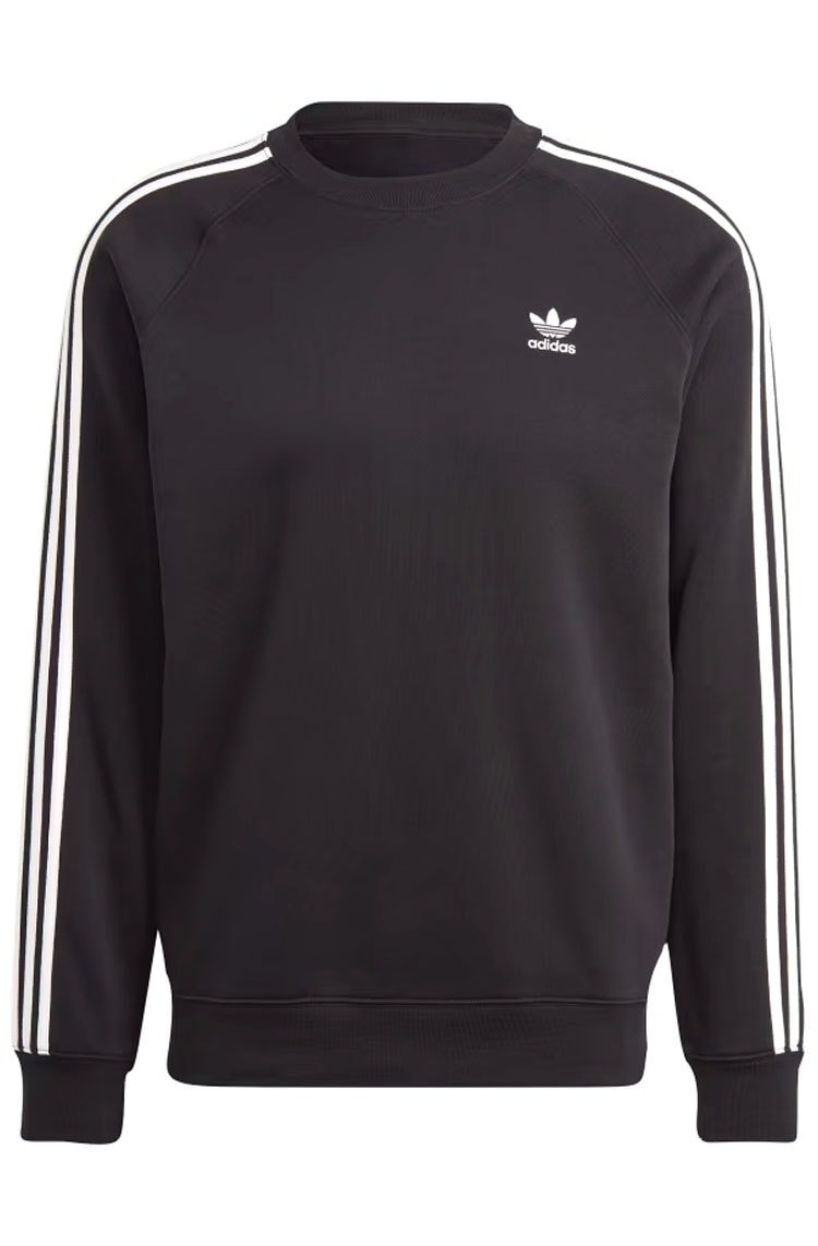 Blusa Moletom Adidas Adicolor Classics 3 - Stripes Preto/Branco - NewSkull