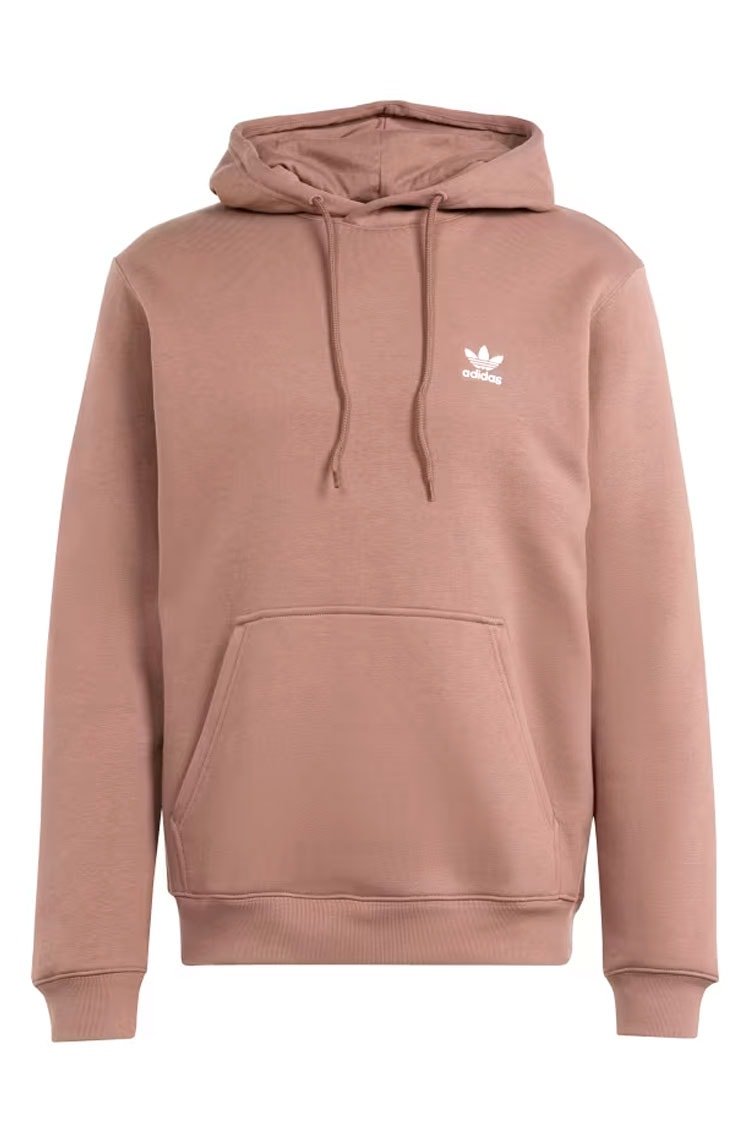 Blusa Moletom Adidas Capuz Trefoil Essentials Marrom - NewSkull
