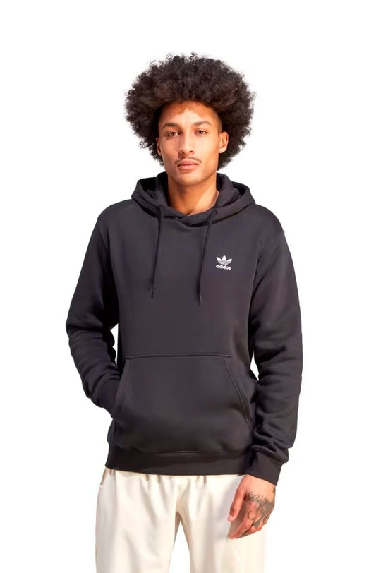 Blusa Moletom Adidas Capuz Trefoil Essentials Preto - NewSkull