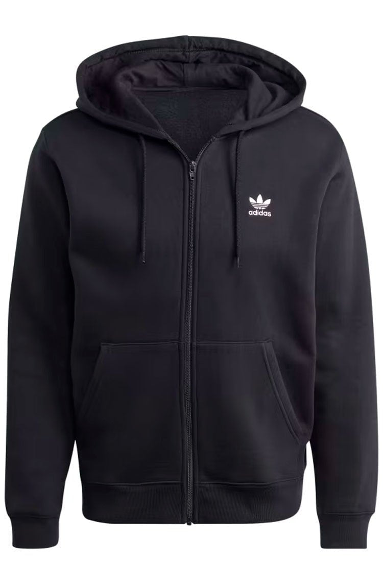 Blusa Moletom Adidas Capuz Ziper Trefoil Essentials Preto - NewSkull