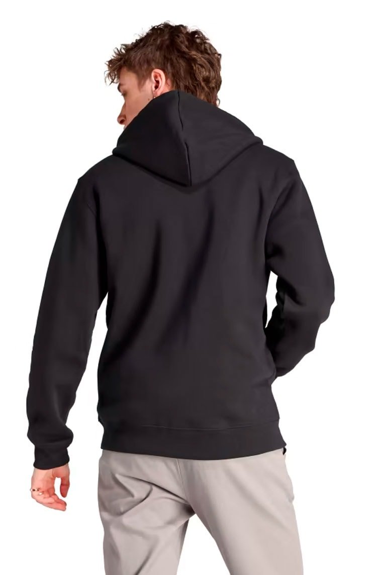 Blusa Moletom Adidas Capuz Ziper Trefoil Essentials Preto - NewSkull