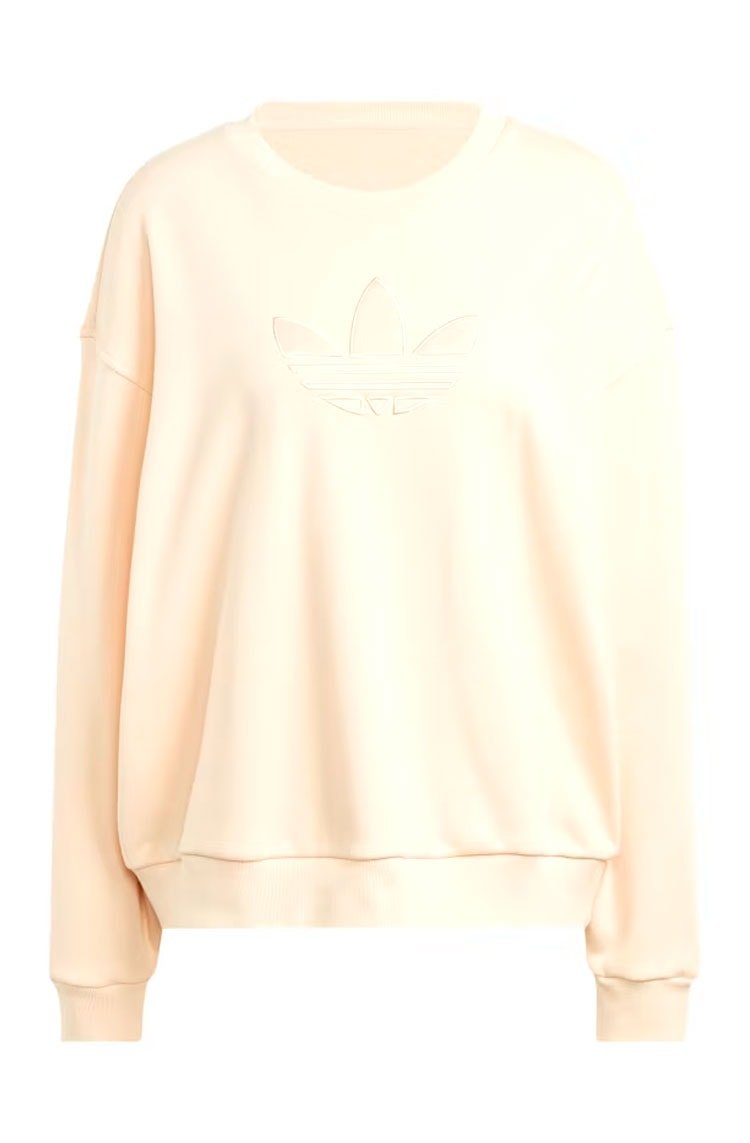 Blusa Moletom Adidas Fashion Monogram Trefoil Infill Bege - NewSkull