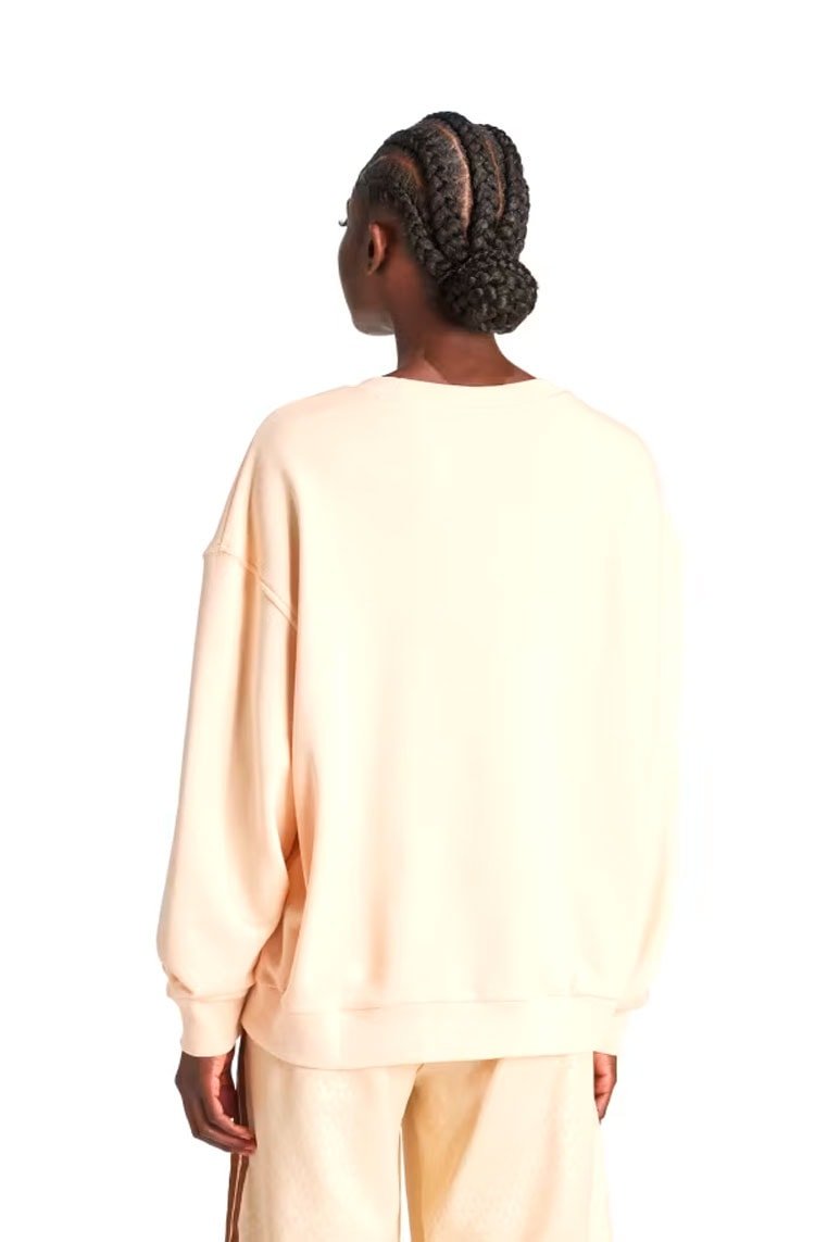 Blusa Moletom Adidas Fashion Monogram Trefoil Infill Bege - NewSkull