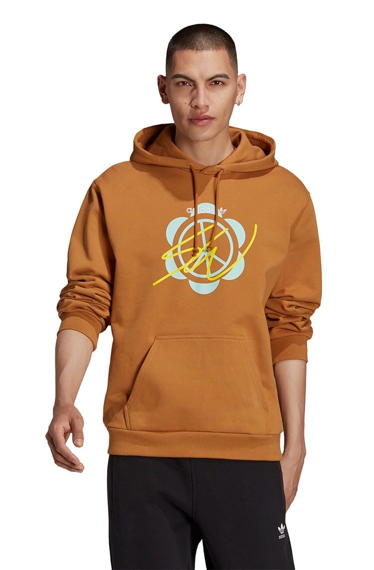 Blusa Moletom Adidas Superturf Adventure x Sean Wotherspoon Marrom/Amarelo - NewSkull