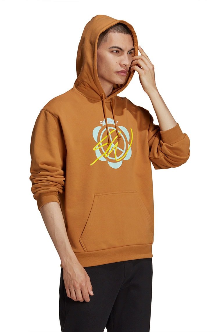 Blusa Moletom Adidas Superturf Adventure x Sean Wotherspoon Marrom/Amarelo - NewSkull